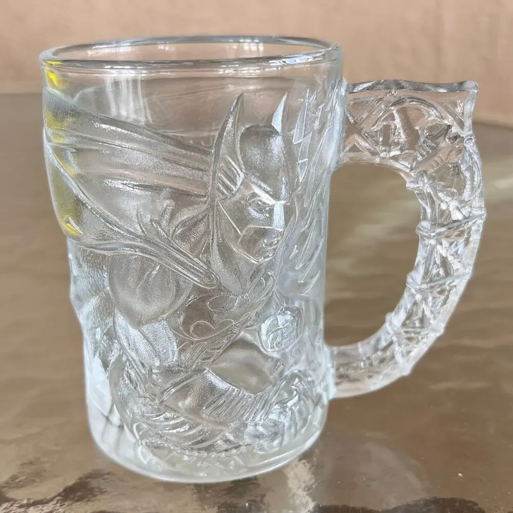 Vintage 1995 McDonalds Batman Forever Mug Riddler DC Comics 90 Collectible Glass